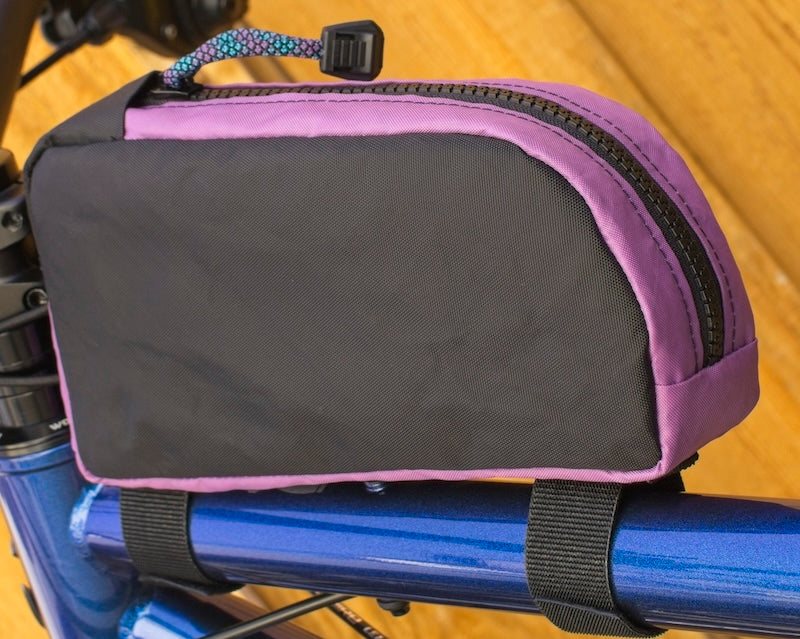 Top Tube Bag - Black & Lilac
