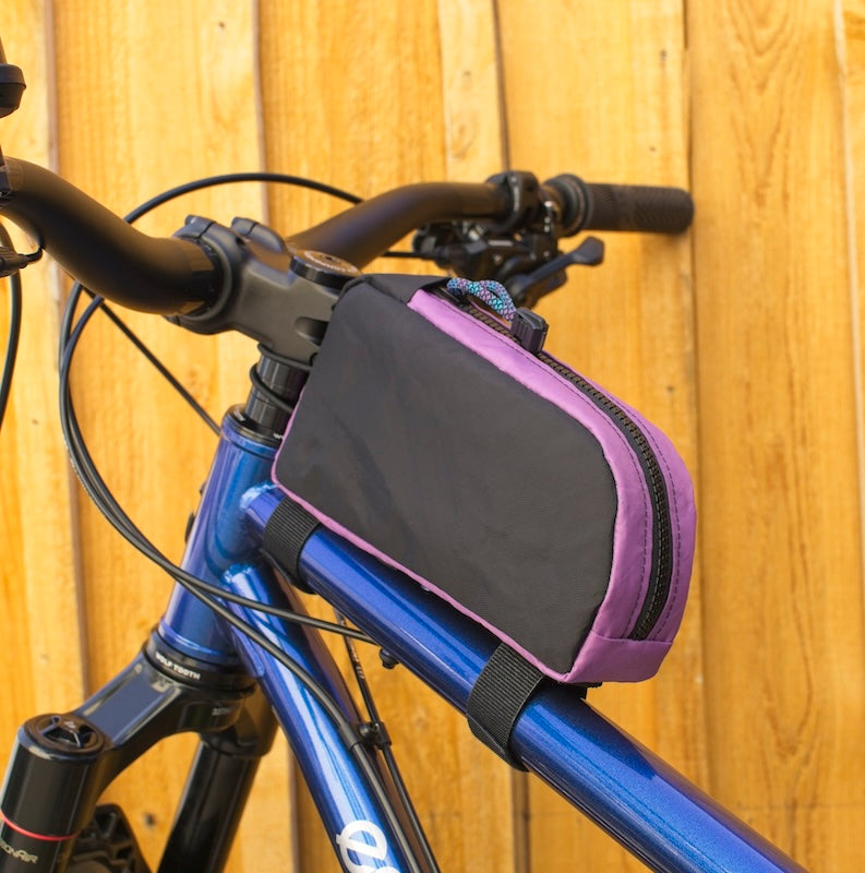 Top Tube Bag - Black & Lilac